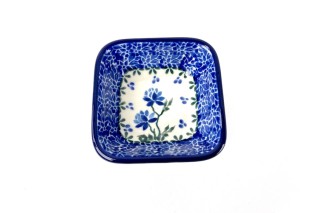 604 Bunzlau vierkant schaaltje 8 x 8 cm 2415X 604 Kleine vierkante schaaltjes 8 x 8 cm